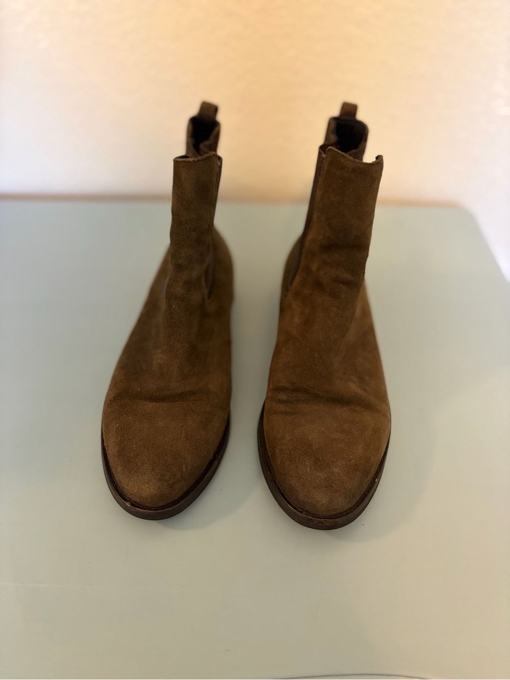 Thursday Boot Company Women's Brown Suede Chelsea Booties